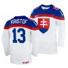 michal kristof white 2022 iihf world championship slovakia home jersey scaled