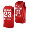 michal michalak poland fiba eurobasket 2022 red away jersey scaled