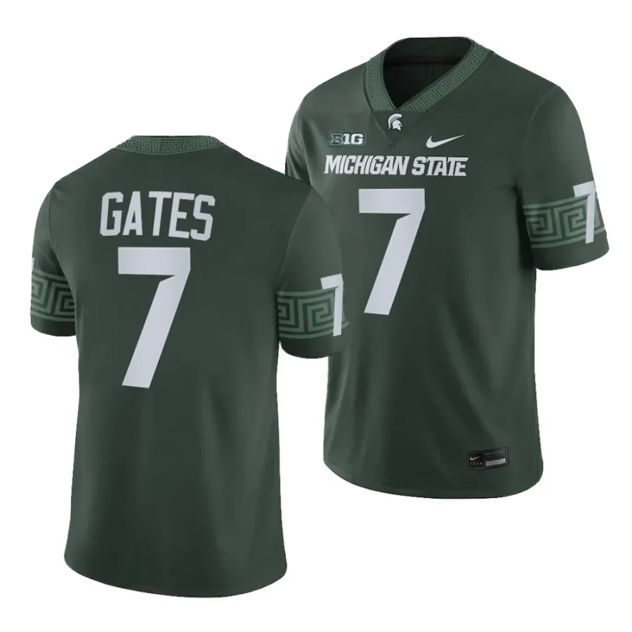 michigan state spartans antonio gates green 2023college football game jersey scaled