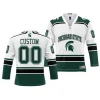 michigan state spartans custom ice hockey white nil jersey scaled