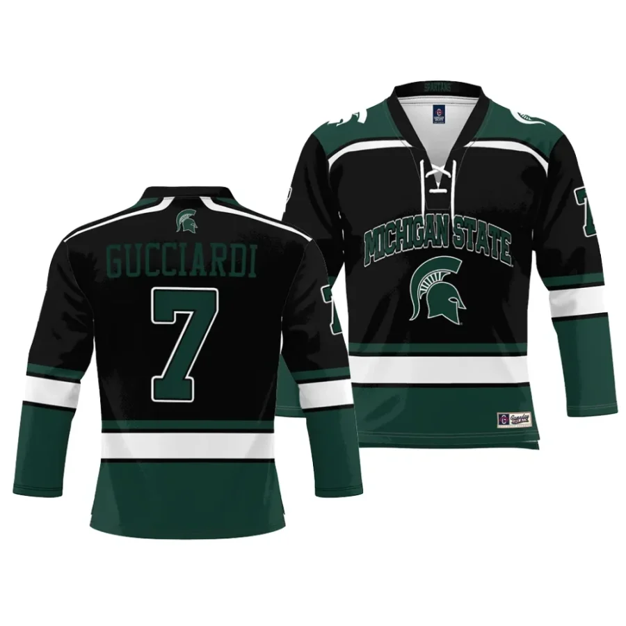 michigan state spartans david gucciardi ice hockey black nil jersey scaled