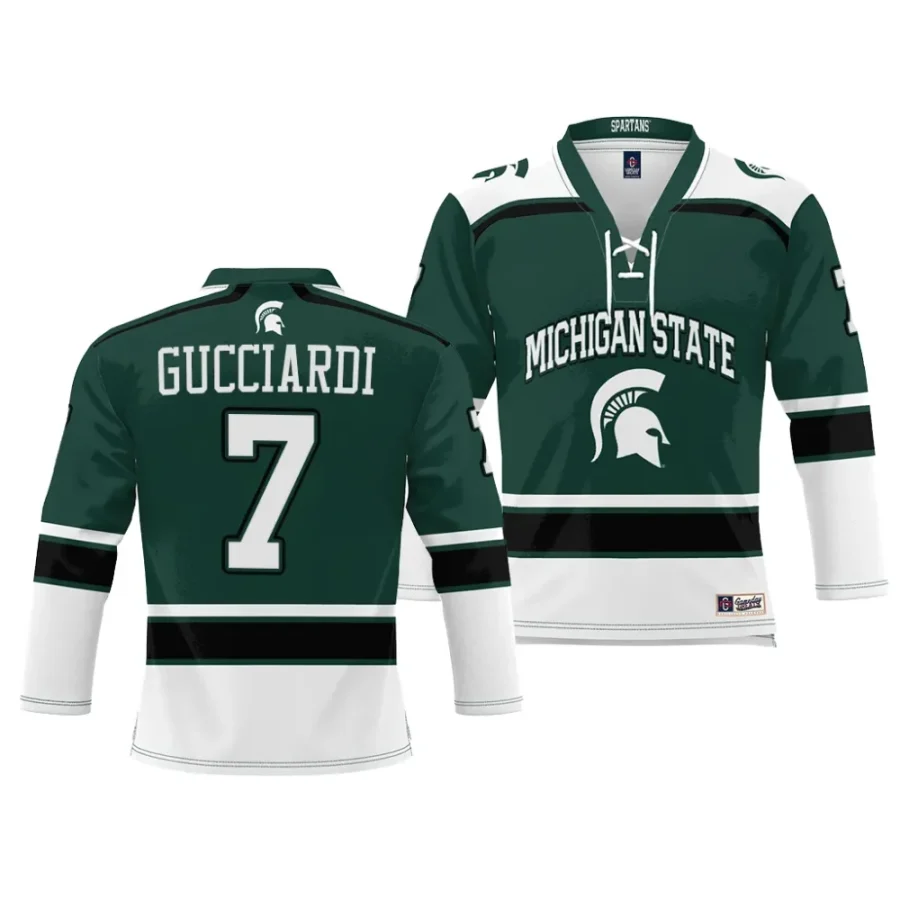 michigan state spartans david gucciardi ice hockey green nil jersey scaled