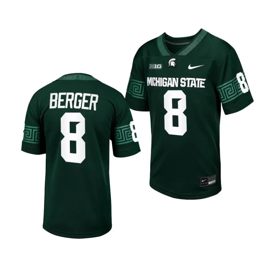 michigan state spartans jalen berger 2023 green college football youth jersey scaled