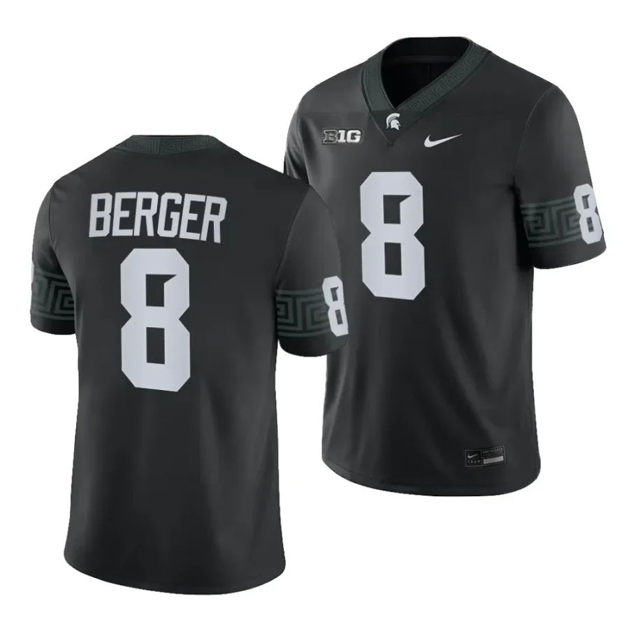 michigan state spartans jalen berger black 2023alternate football game jersey scaled