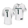 michigan state spartans jayden reed youth white college football 2023 jersey scaled