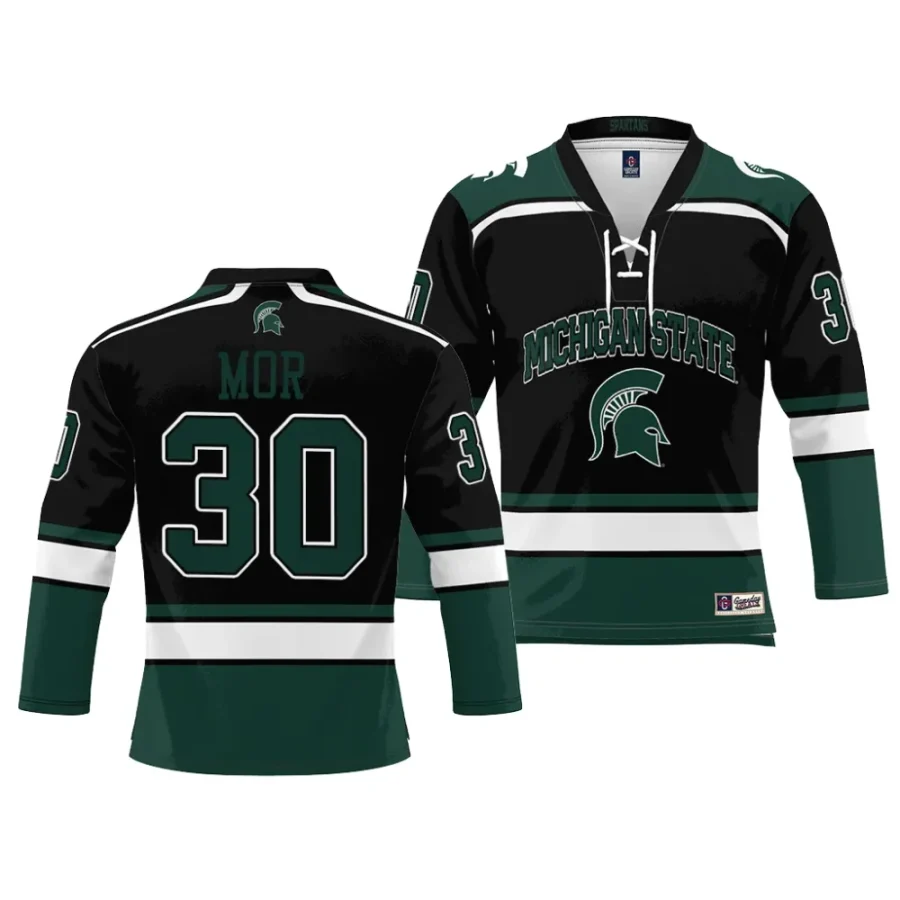 michigan state spartans jon mor ice hockey black nil jersey scaled