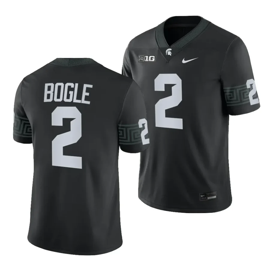 michigan state spartans khris bogle black 2023alternate football game jersey scaled