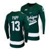 michigan state spartans kristof papp 2022 college hockey green jersey scaled