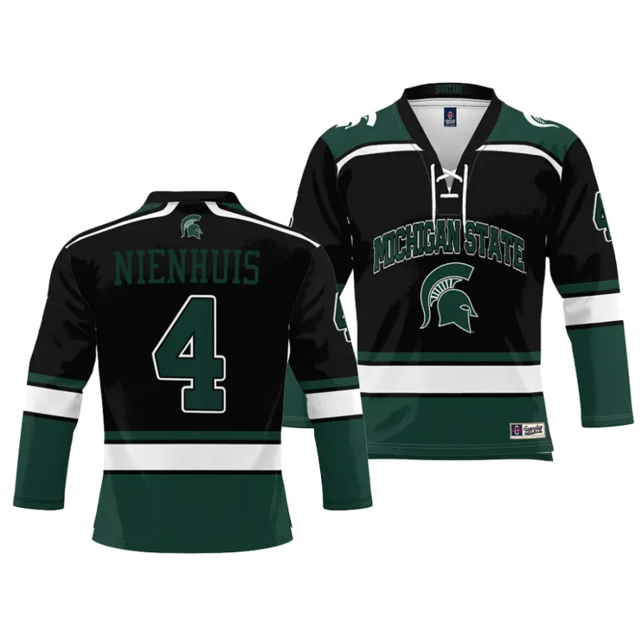 michigan state spartans nash nienhuis ice hockey black nil jersey scaled