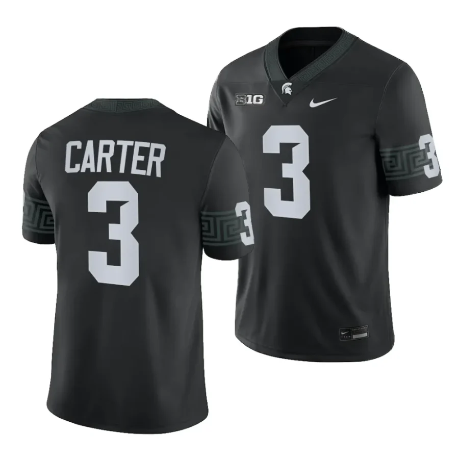 michigan state spartans nathan carter black 2023alternate football game jersey scaled