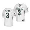 michigan state spartans nathan carter youth white college football 2023 jersey scaled