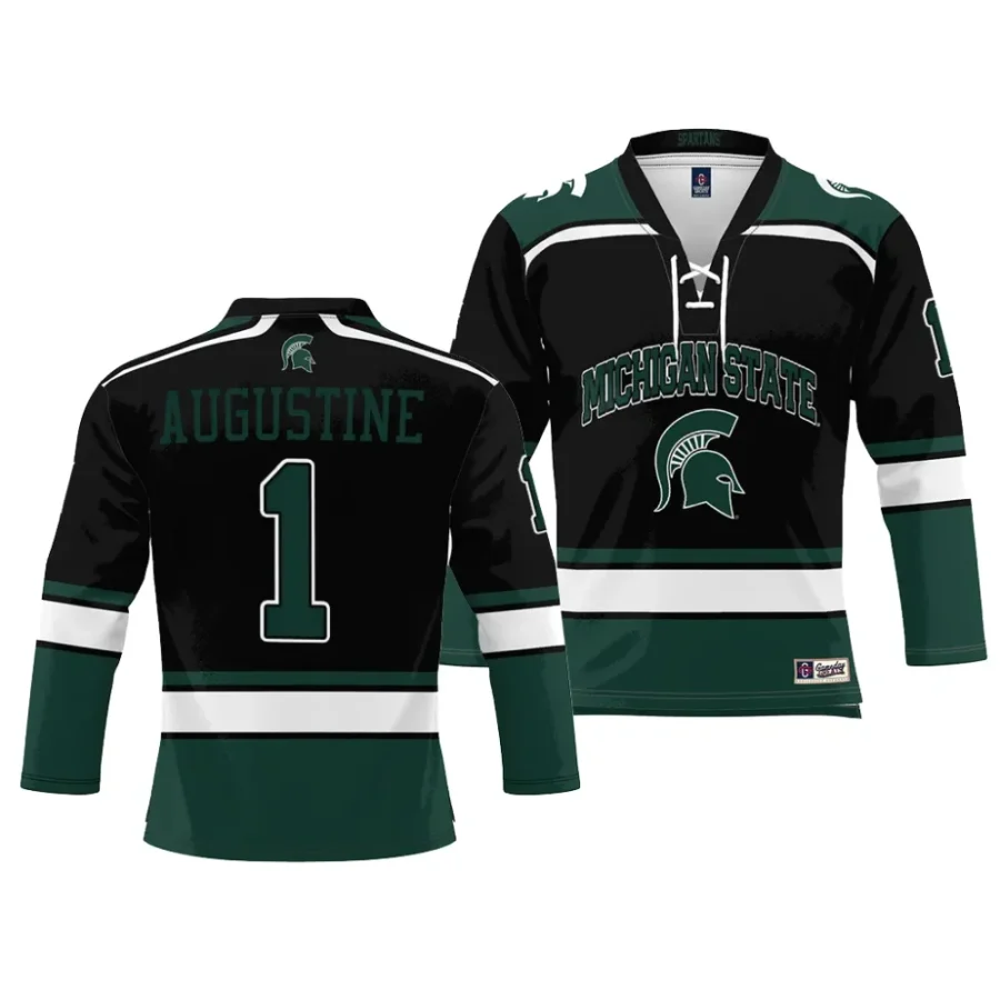 michigan state spartans trey augustine ice hockey black nil jersey scaled