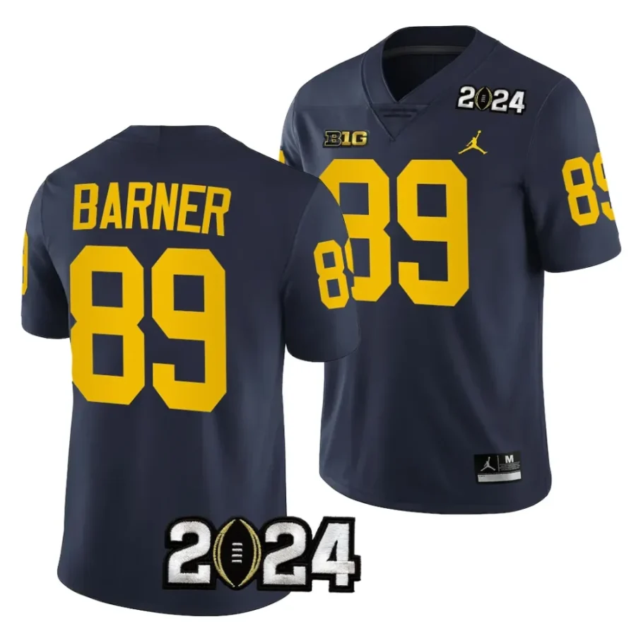 michigan wolverines aj barner navy 2024 college football playoff national championship jersey scaled