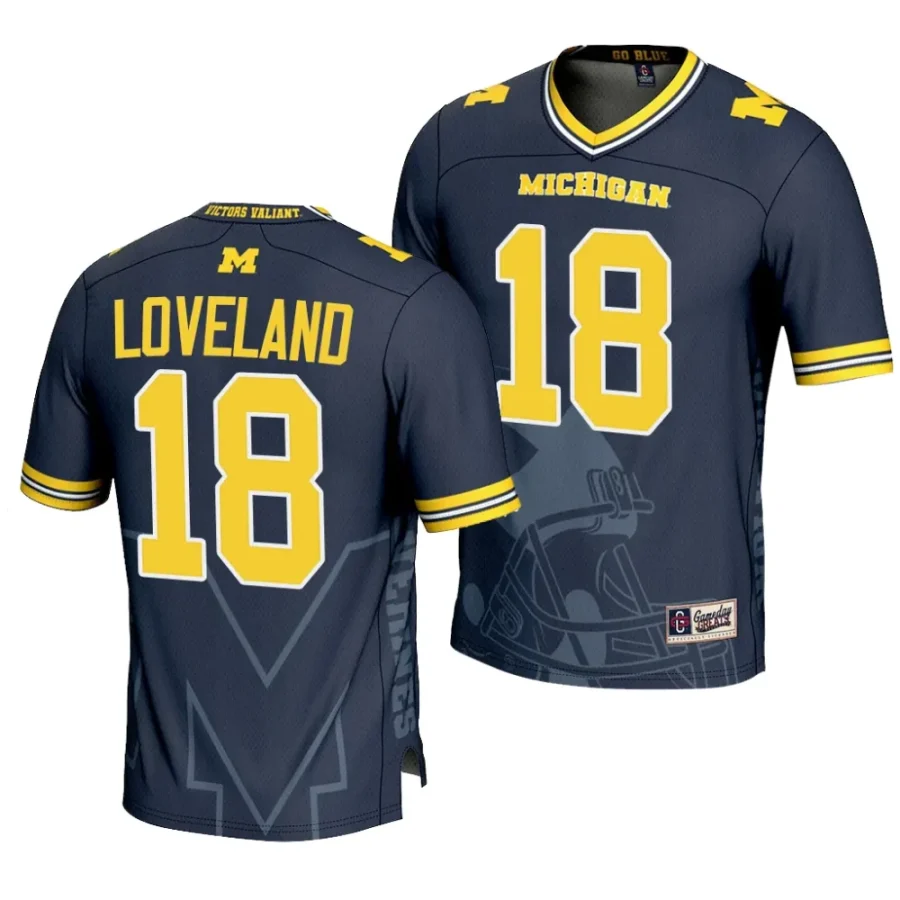 michigan wolverines colston loveland navy icon print football fashion jersey scaled