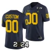 michigan wolverines custom navy 2024 college football playoff national championship jersey scaled