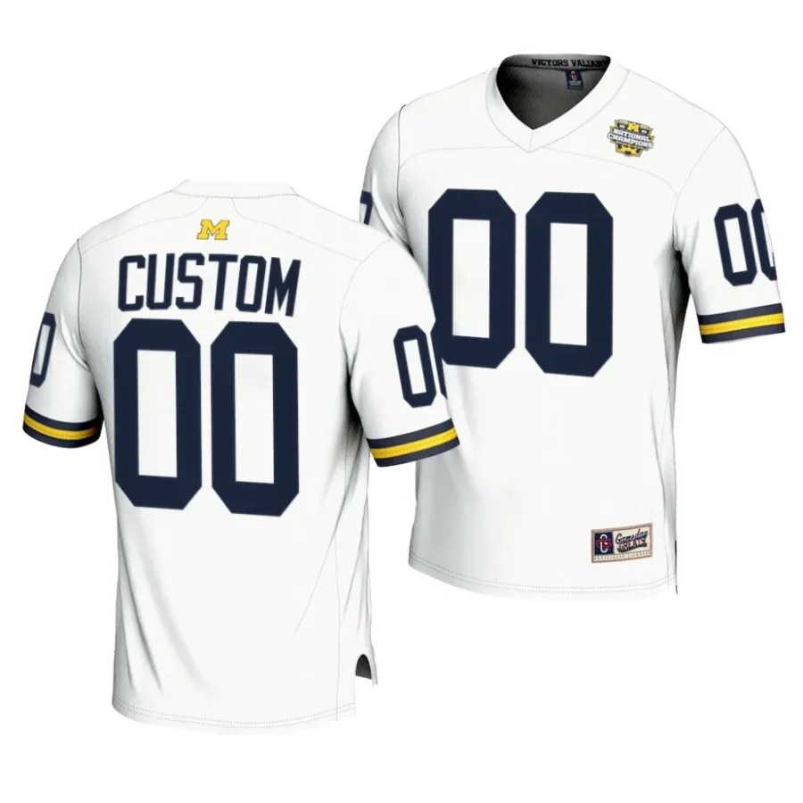 michigan wolverines custom white cfbplayoff 2023 national champions lightweight fashion jersey scaled