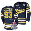 michigan wolverines eric ciccolini 2023 faceoff on the lake navy hockey jersey scaled