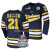 michigan wolverines jackson hallum 2023 faceoff on the lake navy hockey jersey scaled