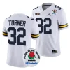 michigan wolverines james turner white 2024 rose bowl college football playoff jersey scaled