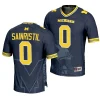 michigan wolverines mike sainristil navy icon print football fashion jersey scaled