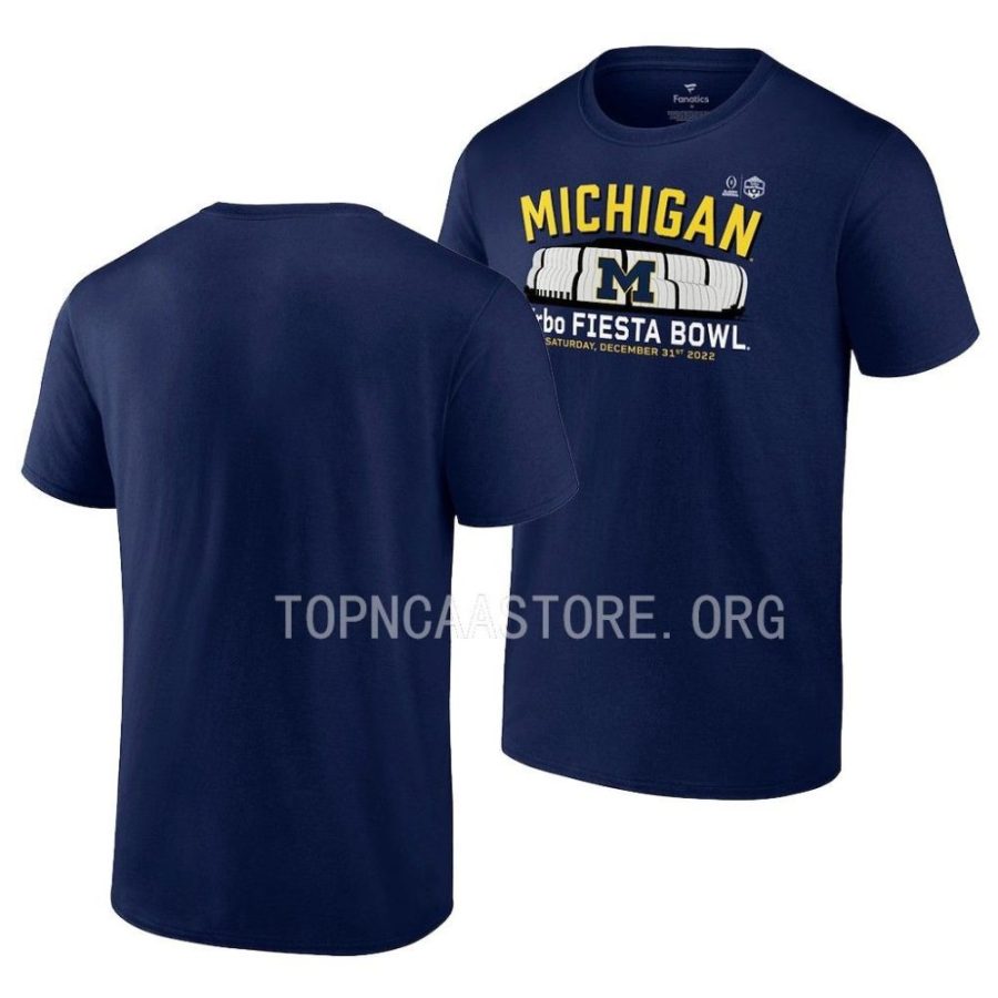 michigan wolverines navy college football playoff 2022 fiesta bowl gameday stadium men t shirt scaled