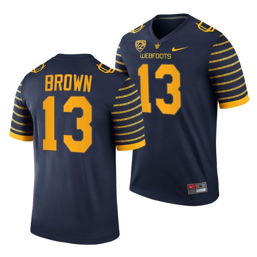 mighty oregon anthony brown navy webfoots college football jersey scaled