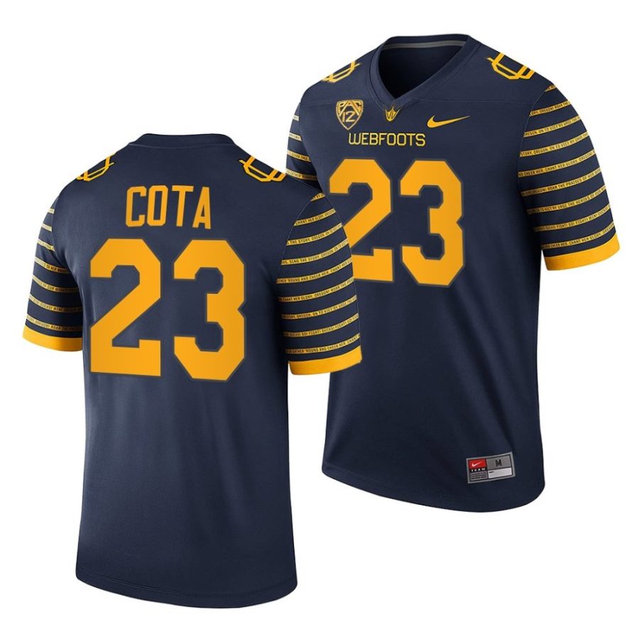 mighty oregon chase cota navy webfoots college football jersey scaled