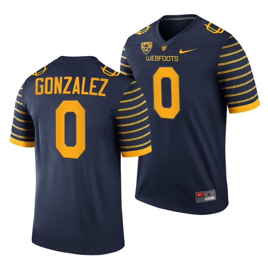 mighty oregon christian gonzalez navy webfoots college football jersey scaled