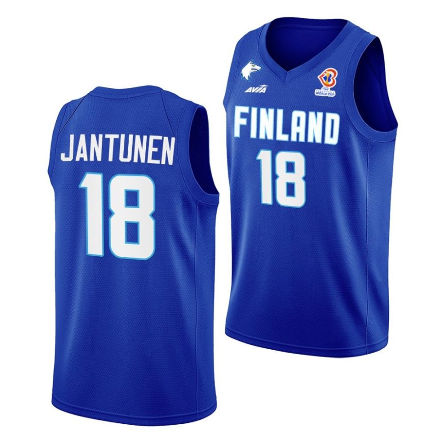 mikael jantunen finland 2022 fiba basketball world cup blue away jersey scaled