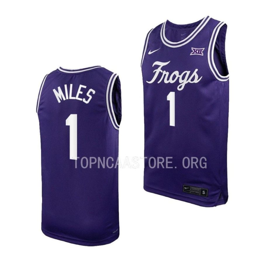 mike miles tcu horned frogs ncaa basketball replica jersey scaled