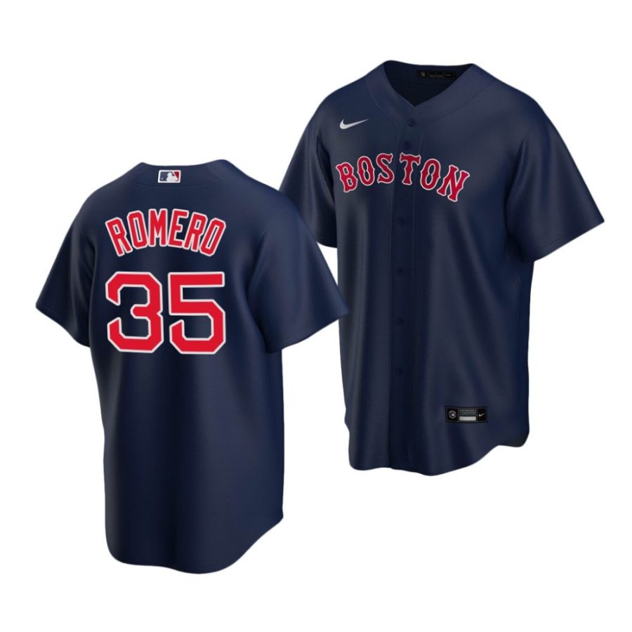 mikey romero red sox alternate 2022 mlb draft replica navy jersey scaled