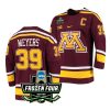 minnesota golden gophers ben meyers 2022 frozen four maroon road jersey scaled