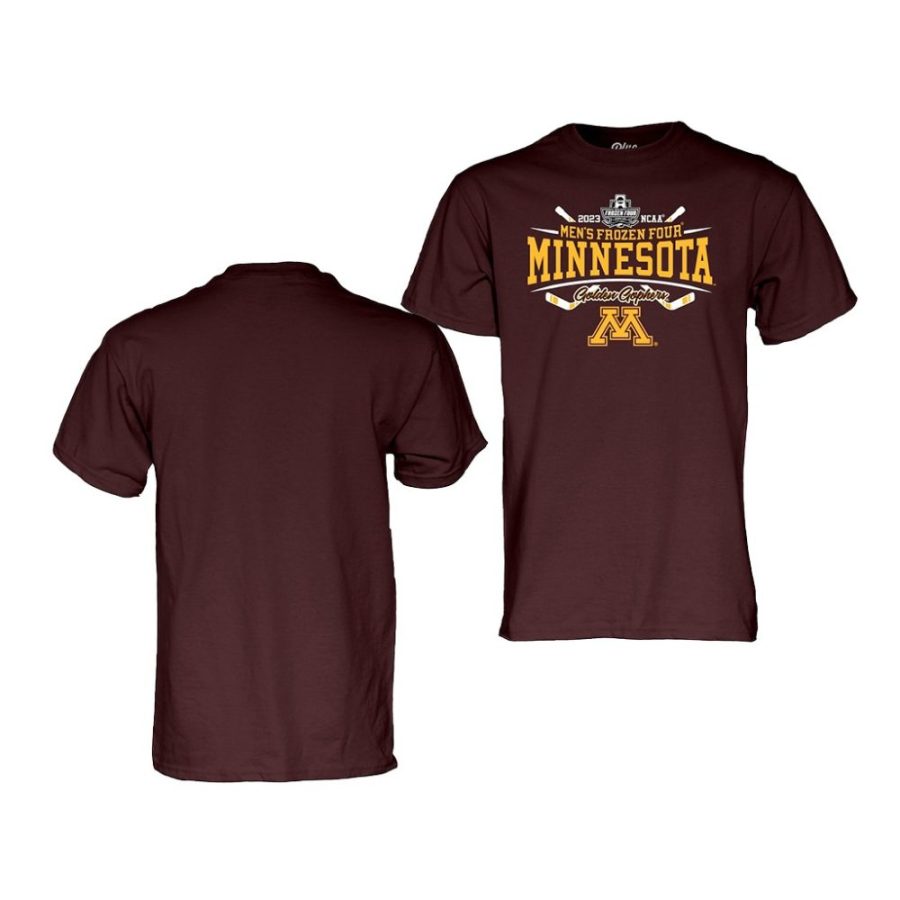 minnesota golden gophers maroon 2023 ncaa frozen four ice hockey tournament men t shirt scaled