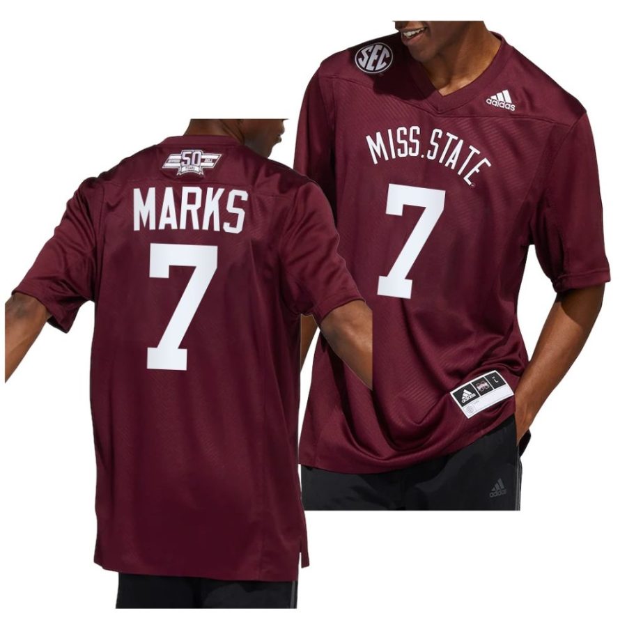 mississippi state bulldogs jo'quavious marks maroon dowsing x bell 50 year premier strategy jersey scaled