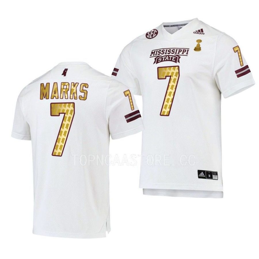 mississippi state bulldogs jo'quavious marks white 2022 egg bowl champions gold jersey scaled
