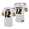 missouri tigers brady cook white untouchable game football jersey scaled