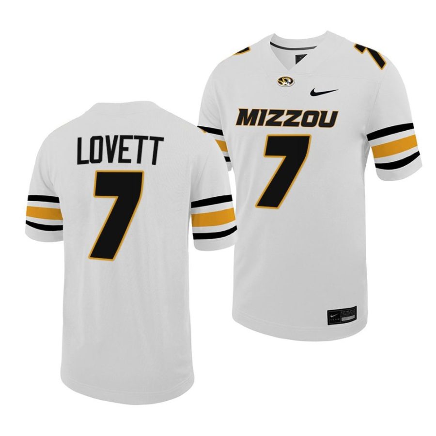 missouri tigers dominic lovett white untouchable game football jersey scaled