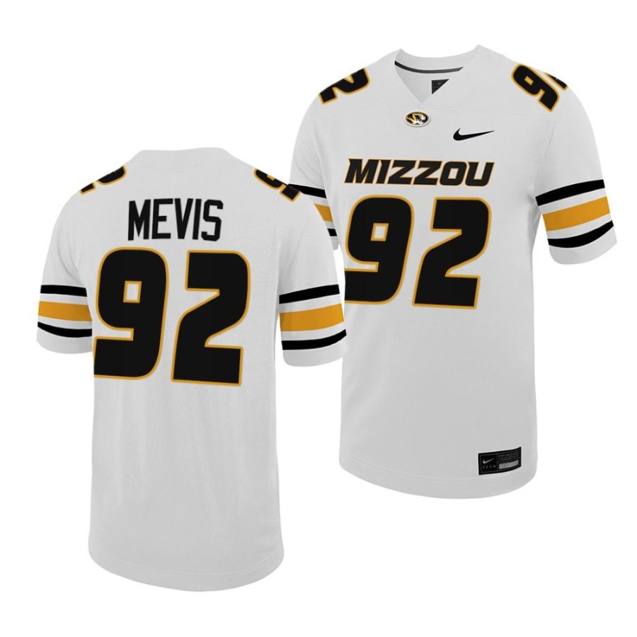 missouri tigers harrison mevis white untouchable game football jersey scaled