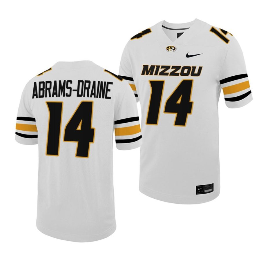 missouri tigers kris abrams draine white untouchable game football jersey scaled