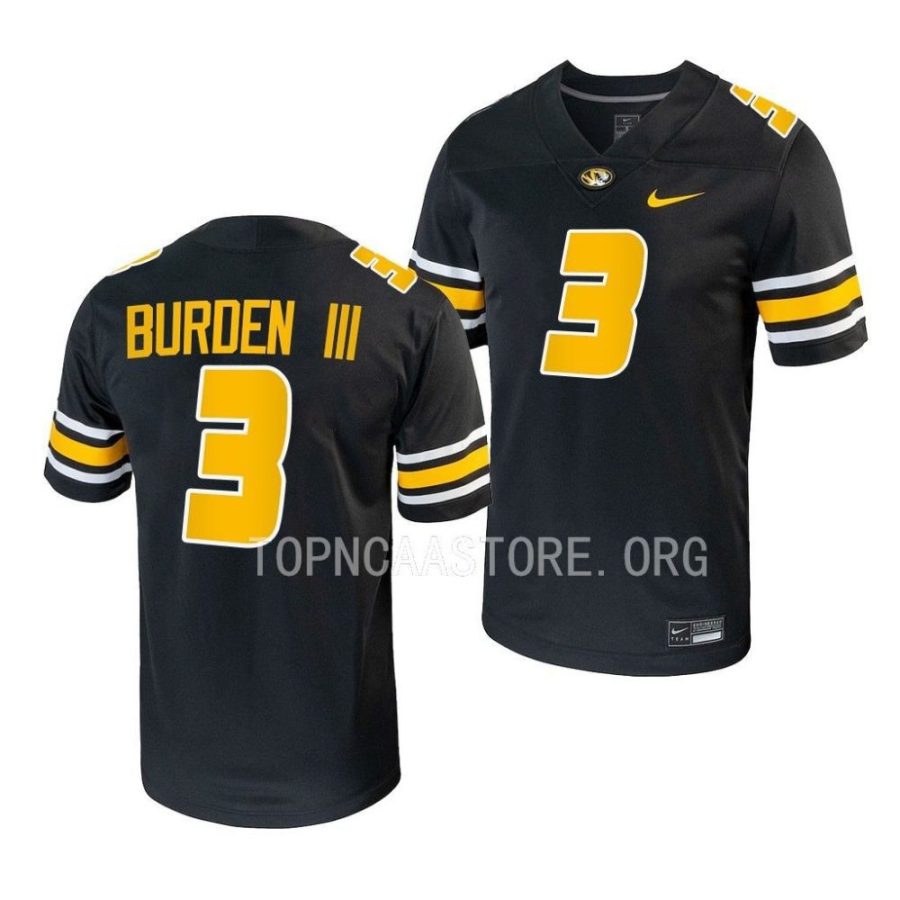 missouri tigers luther burden iii black pick a player replica football jersey scaled