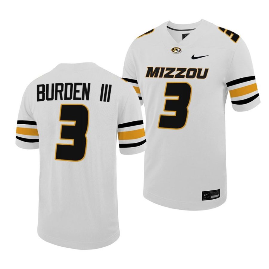 missouri tigers luther burden iii white untouchable game football jersey scaled