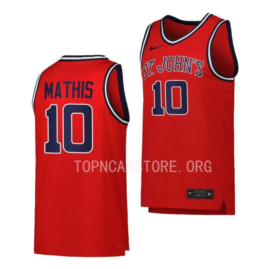montez mathis st. john's red storm replica basketball red jersey scaled