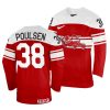 morten poulsen away 2022 iihf world championship red jersey scaled