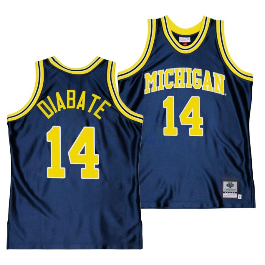 moussa diabate navy throwback college basketball jersey scaled