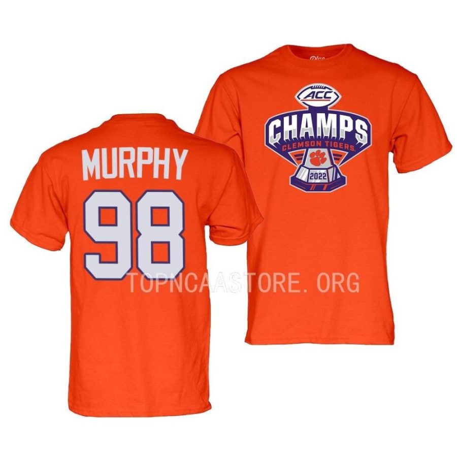 myles murphy locker room 2022 acc football champs orange shirt scaled