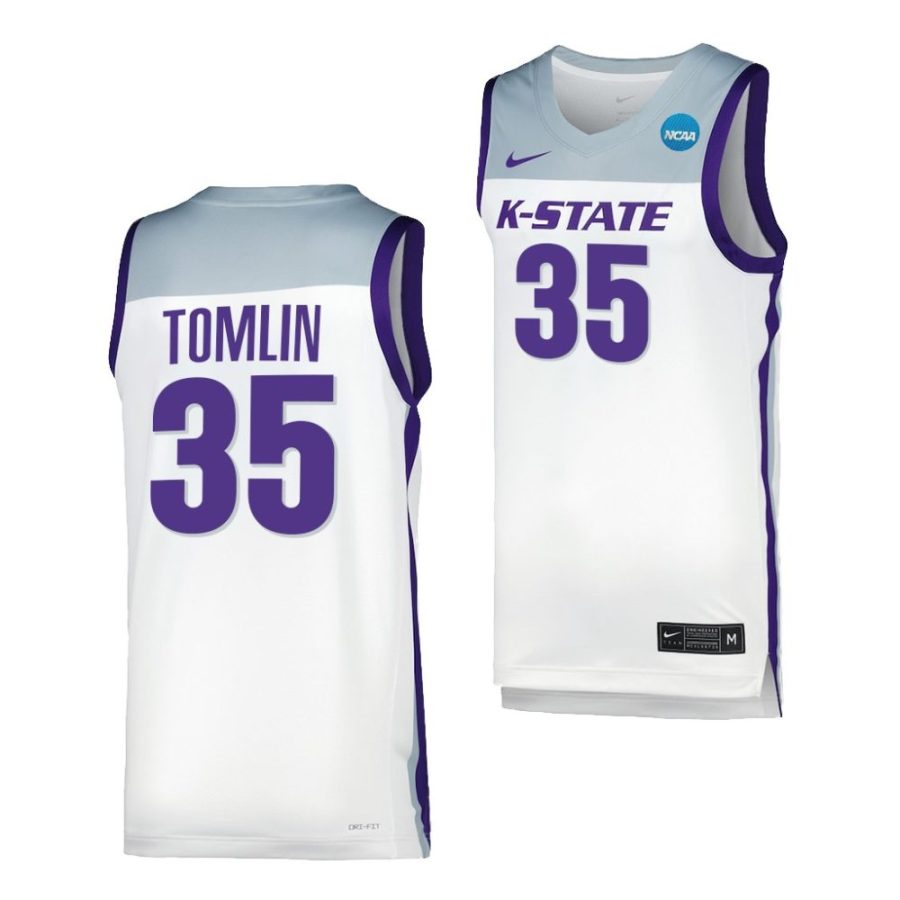 nae'qwan tomlin white 2023 ncaa march madness kansas state wildcatsmens basketball jersey scaled