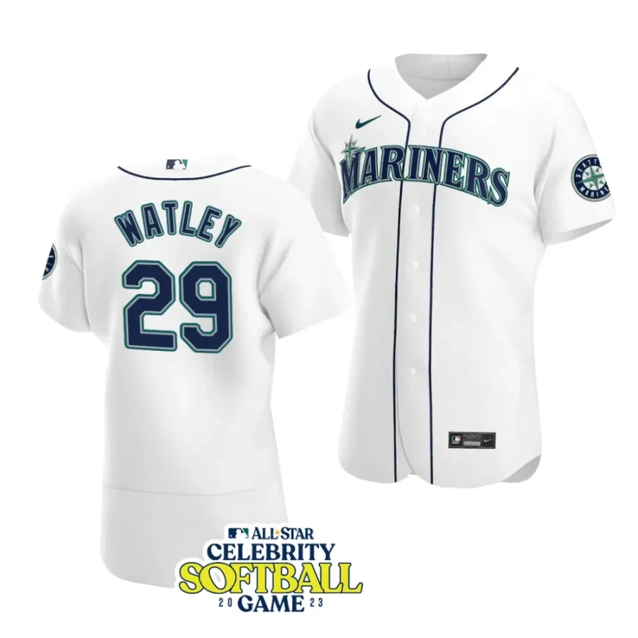 natasha watley white 2023 mlb all star celebrity softball gameauthentic player seattle jersey scaled