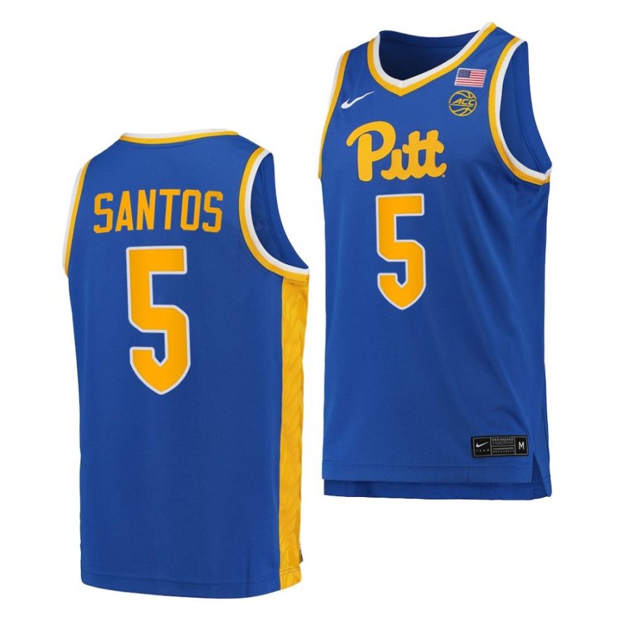 nate santos pitt panthers college basketball 2022 23 replica jersey scaled