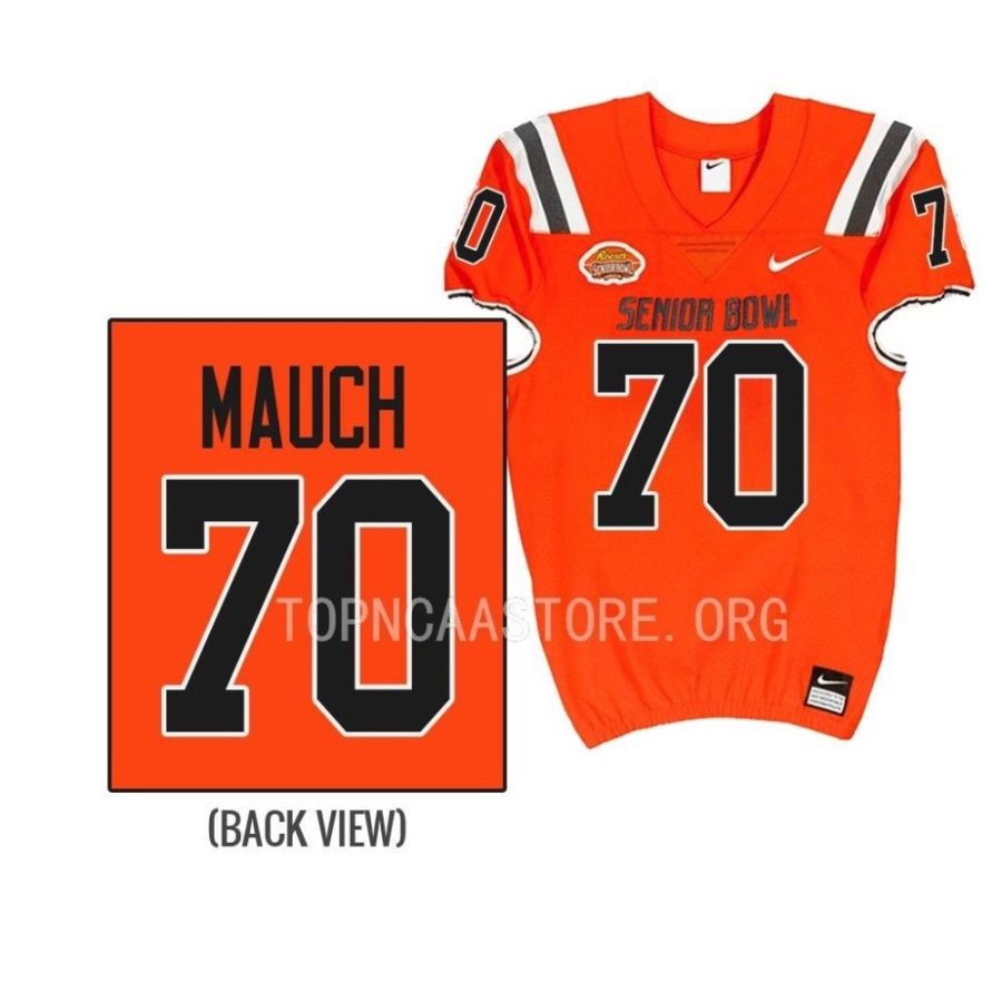 national team cody mauch orange 2023 senior bowl all star football jersey scaled