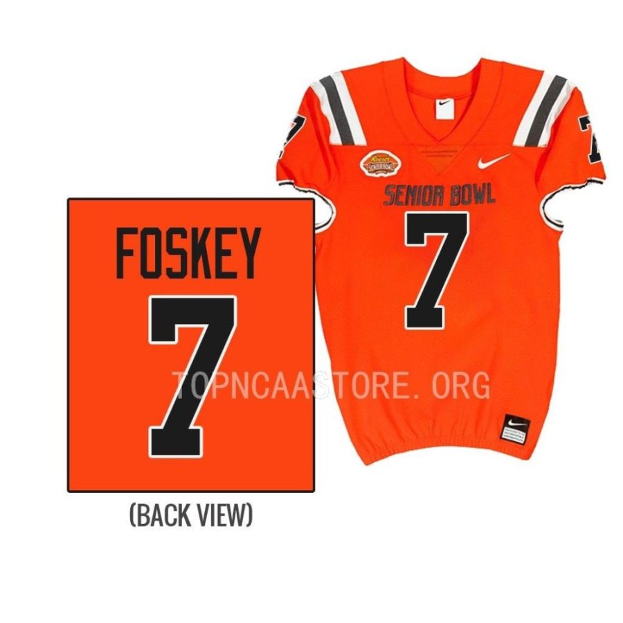 national team isaiah foskey orange 2023 senior bowl all star football jersey scaled